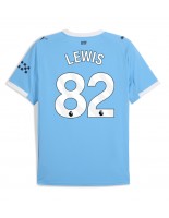 Moške Nogometnih dresov Manchester City Rico Lewis #82 Domači 2025-26 Kratki rokavi Moške Nogometnih dresov Manchester City Rico Lewis #82 Domači 2025-26 Kratki rokavi